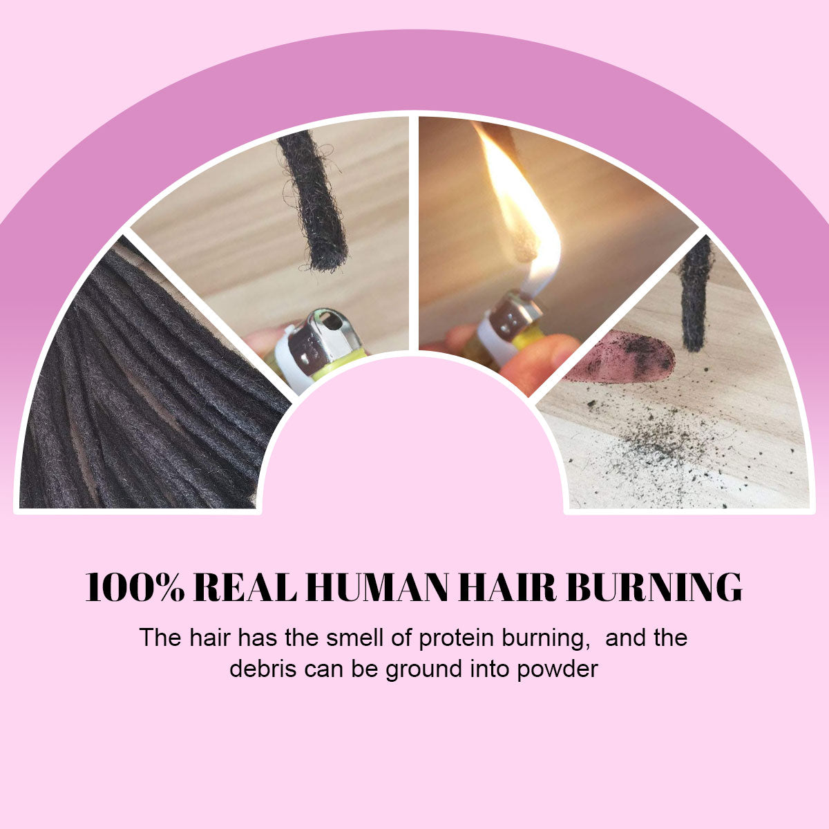 Sangtok 8 inch 40 Strands Loc Extensions Human Hair Curly Ends 0.4cm Width Human Hair Loc Extensions 8-12 Inch