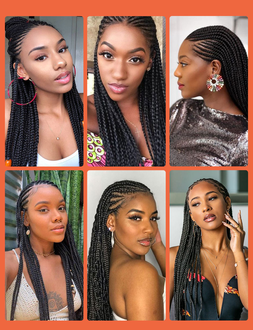 30 inch 13×7 HD Lace Front Box Braids Cornrow Wig