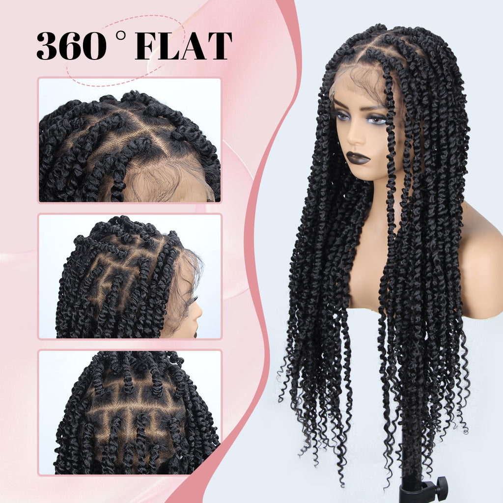 30 inch Passion Twist Wig for Black Women Full Lace Knotless Twist Wig Twist Lace with Baby Hair