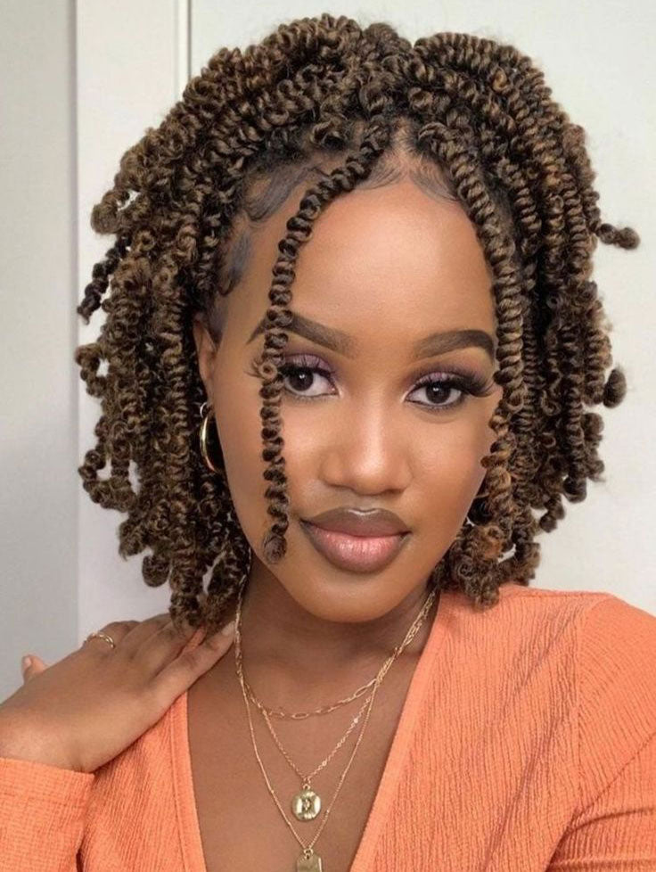 12" Spring Twist Wig Full Lace Passion Twist Knotless Wig