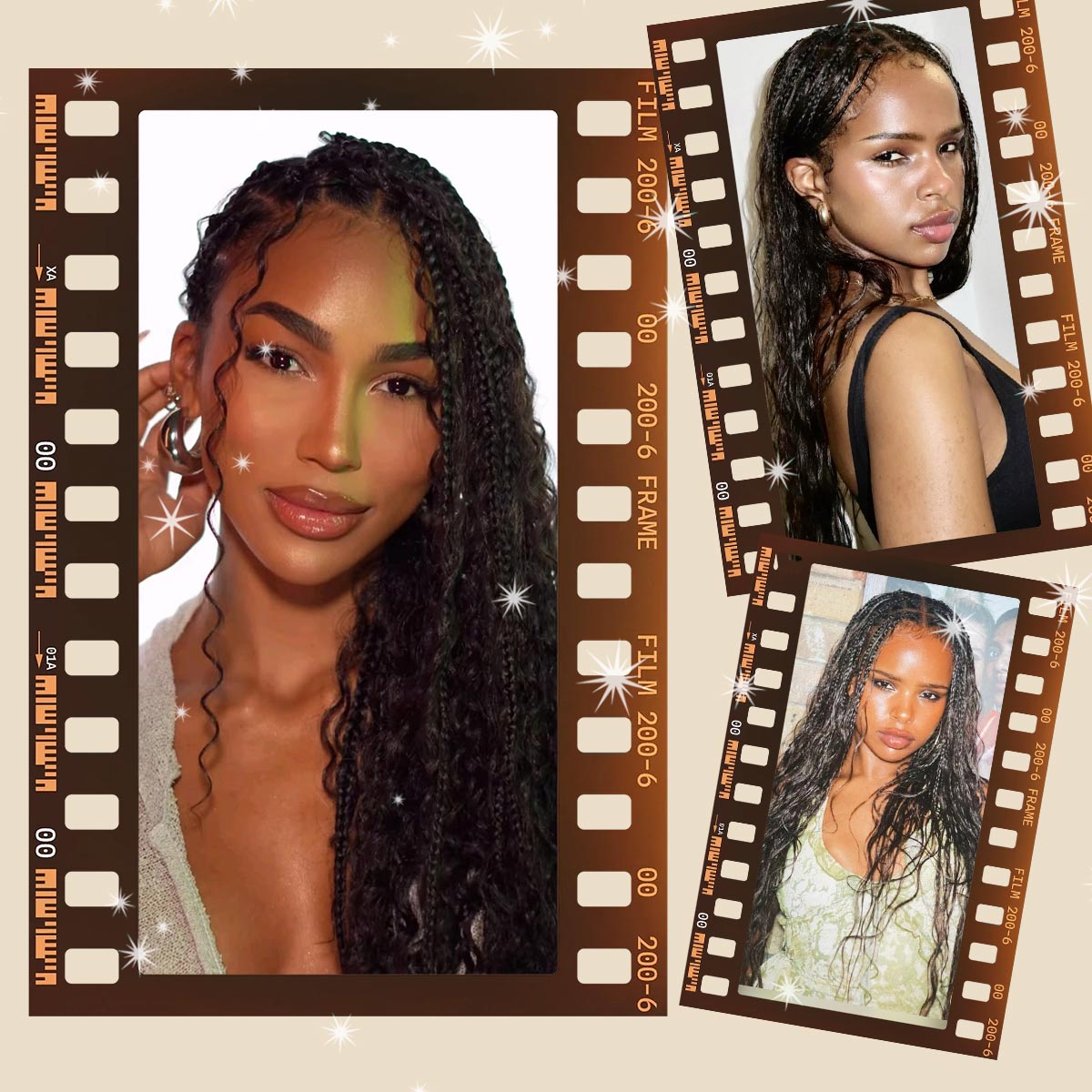 Sangtok New 360 Lace Braided Wigs for Black Women