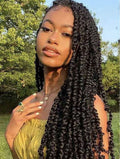 30" Passion Twist Wig Full Lace Twist Knotless Wig