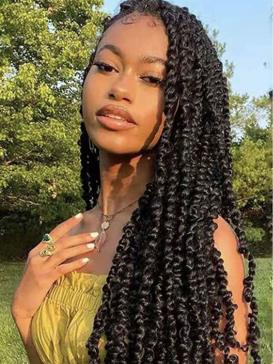 30" Passion Twist Wig Full Lace Twist Knotless Wig